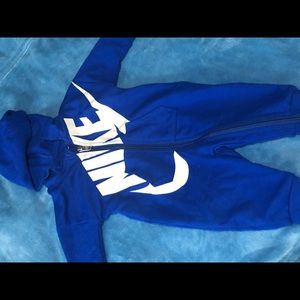 Royal Blue Nike Hooded Onesie